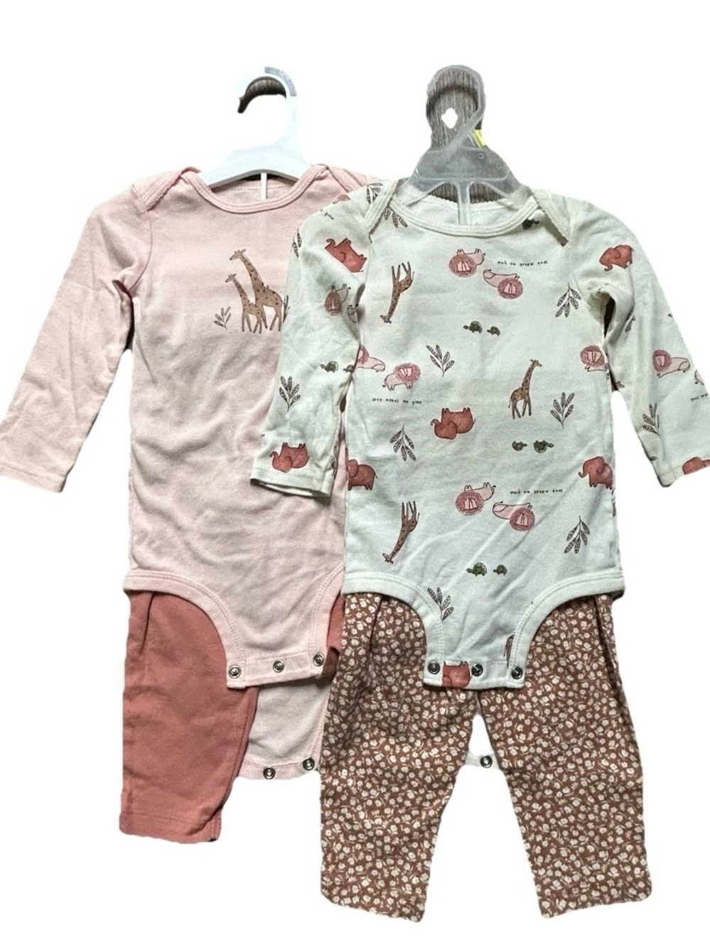 NWT Toddler Girl Clothing Bodysuits Pants Giraffes Size 12-18 Months